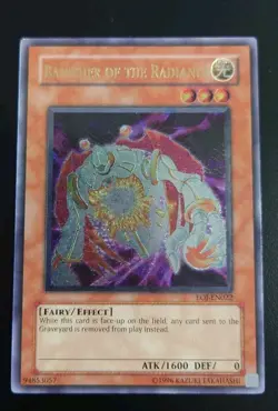 Yugioh Banisher of the Radiance EOJ-EN022 Ultimate Rare Unlimited Ed LP - Image 1