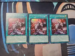 3x K9-X Forced JUSH-EN039 Super Rare 1st Ed NM Playset X3 Yugioh - Image 1