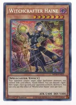 Yugioh Witchcrafter Haine MP20-EN233 Secret Rare 1st Edition LP - Image 1