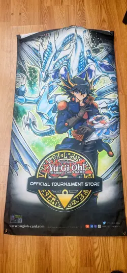 YuGiOh OTS Promotional Banner Yusei Stardust Dragon 47"x23" - Image 1