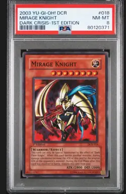 PSA 8 - Yugioh - Mirage Knight 1st Edition - DCR-018 - Near Mint - Mint - Image 1