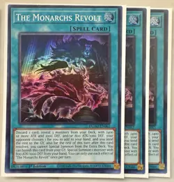 Yugioh! 3x The Monarchs Revolt DUAD-EN062 Super Rare 1st Ed NM - Image 1