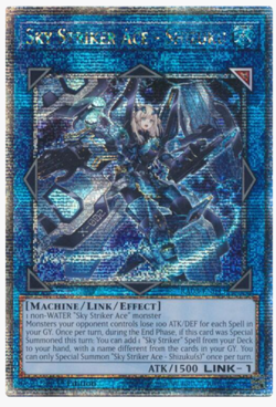 Yugioh! Sky Striker Ace - Shizuku - RA03-EN043 - Quarter Century Secret Rare NM - Image 1