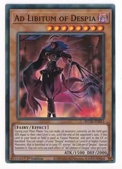 Yugioh Ad Libitum of Despia BODE-EN011 Super Rare 1st Ed LP - Image 1