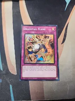 Dracotail Flame JUSH-EN011 Super Rare 1st Ed NM Yugioh - Image 1