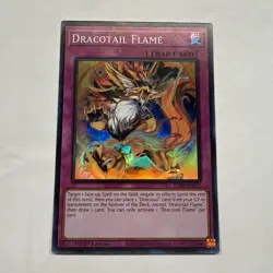 Dracotail Flame JUSH-EN011 Super Rare 1st Ed NM Yugioh - Image 1