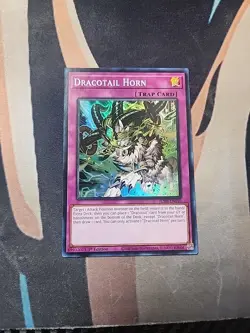 Dracotail Horn JUSH-EN010 Super Rare 1st Ed NM Yugioh - Image 1
