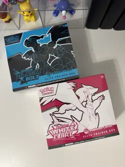 BLACK BOLT WHITE FLARE POKEMON CENTER ETB SET OF 2 (TRACKED + INSURED) - Image 1