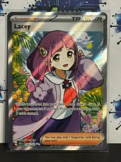 Pokemon Lacey 166/142 Stellar Crown Ultra Rare Full Art Holo NM - Image 1