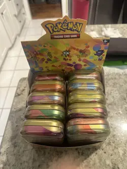 Pokemon Scarlet & Violet 151 Mini Tins Display Case - 10x Factory Sealed Tins - Image 3
