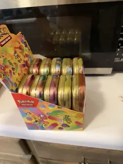 Pokemon Scarlet & Violet 151 Mini Tins Display Case - 10x Factory Sealed Tins - Image 4