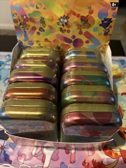 Pokemon Scarlet & Violet 151 Mini Tins Display Case - 10x Factory Sealed Tins - Image 2