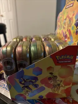 Pokemon Scarlet & Violet 151 Mini Tins Display Case - 10x Factory Sealed Tins - Image 4