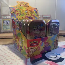 Pokemon Scarlet & Violet 151 Mini Tins Display Case - 10x Factory SEALED Tins - Image 3