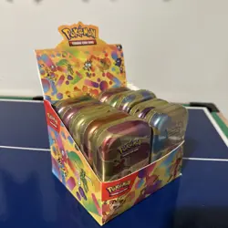 Pokemon Scarlet & Violet 151 Mini Tins Display Case - 10x Factory Sealed Tins - Image 3