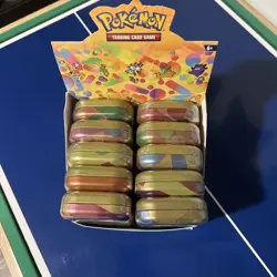 Pokemon Scarlet & Violet 151 Mini Tins Display Case - 10x Factory Sealed Tins - Image 4