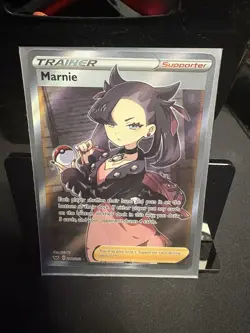 Pokemon TCG Marnie Full Art Ultra Rare Holo Card Sword & Shield 200/202 - Image 1