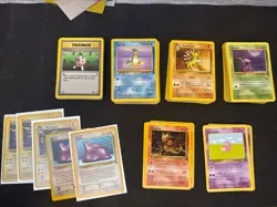 HUGE POKEMON FOSSIL UNLIMITED LOT!! Over 100 Cards!! - Image 1