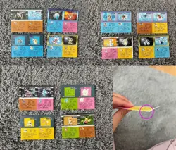 Pikachu Pokemon Snack Sticker Card Vintage Nintendo Bandai Japanese 1996 Set 12 - Image 1