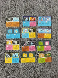 Pikachu Pokemon Snack Sticker Card Vintage Nintendo Bandai Japanese 1996 Set 12 - Image 2