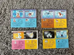 Pikachu Pokemon Snack Sticker Card Vintage Nintendo Bandai Japanese 1996 Set 12 - Image 5