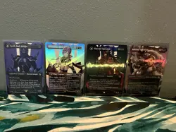 MTG Final Fantasy Borderless Foil 10 Card Set Lightning, Cecil, And More - Image 1