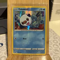 OSHAWOTT SWSH222 SWORD & SHIELD POKEMON (HOLO RARE PROMO, NM) - Image 1