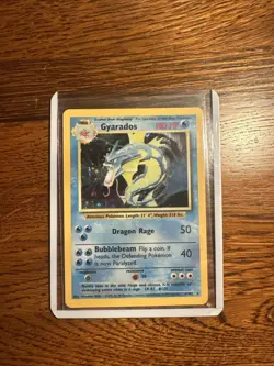 Pokemon TCG Gyarados Base Set Holo Rare Unlimited Card 6/102 NM Condition - Image 1