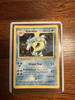 Pokemon TCG Gyarados Base Set Holo Rare Unlimited Card 6/102 NM Condition - Image 3