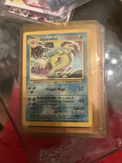 Pokemon TCG Gyarados Base Set Holo Rare Unlimited Card 6/102 NM Condition - Image 1