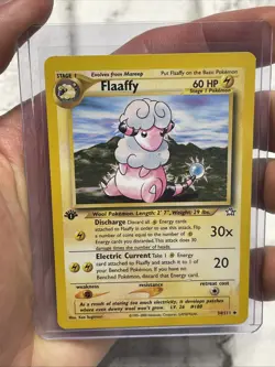 Pokemon Card Flaffy Neo Genesis 1st Edition 2000 Non Holo 34/111 Card LP/NM WOTC - Image 1