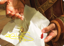 MTG Bilbo's Ring 37 Art Card Gold Signature The Lord of the Rings - Image 1