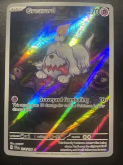Greavard 214/198 SV4 Shiny Secret Rare Full Art Holo Pokemon Card NM/MINT Illust - Image 1