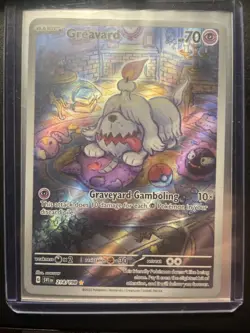 Greavard 214/198 SV4 Shiny Secret Rare Full Art Holo Pokemon Card NM/MINT Illust - Image 5