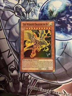(YBL) Yugioh Card The Winged Dragon of Ra ORCS-ENSE2 SUPER RARE - LP - Image 1