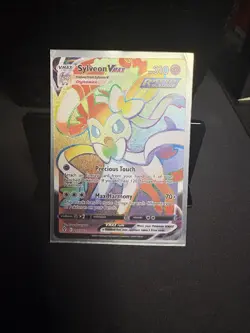 Pokemon TCG Sylveon VMAX 211/203 Evolving Skies Rainbow Secret Rare Card - Image 1