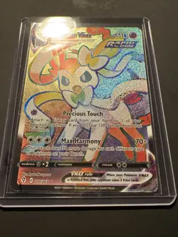 Pokemon TCG Sylveon VMAX 211/203 Evolving Skies Rainbow Secret Rare Card - Image 4