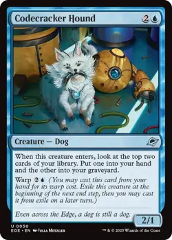 MtG Codecracker Hound 50/406 Edge of Eternities Uncommon Foil - Image 1