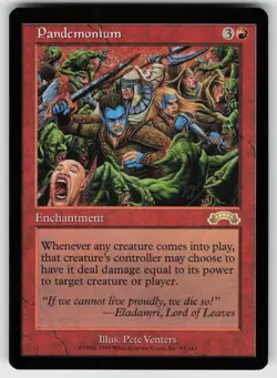 MTG Exodus #93 Pandemonium Lightly played tcg - Image 1