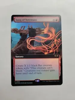 MTG - Song of Totentanz (Extended Art) Wilds of Eldraine Foil Rare #0353 - Image 1