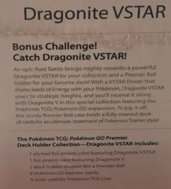 Pokemon GO Premier Dragonite VStar Factory Sealed w/9packs inside collectable - Image 5