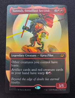 🌈 Tannuk, Steadfast Second - Borderless FOIL - Edge of Eternities - MTG - NM - Image 1
