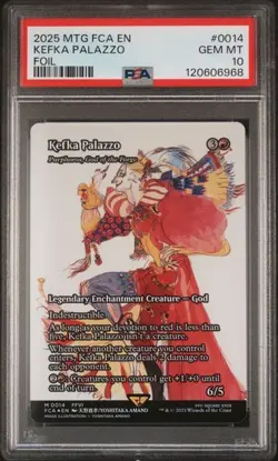 PSA 10 Kefka Palazzo Purphoros God of the Forge Showcase Foil Final Fantasy MTG - Image 1