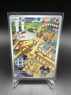 Timburr 183/167 Pokemon 2024 : Twilight Masquerade Holo Nm - Image 1