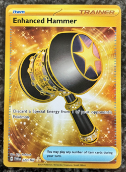Pokemon TCG Twilight Masquerade Gold - Hyper Rare Enhanced Hammer 224/167 - Image 1