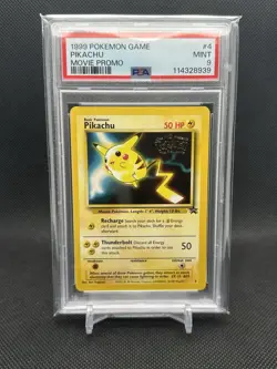 PSA 9- 1999 Pokemon Game Movie Promo Pikachu #4 - Image 1