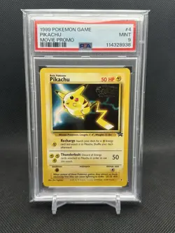 PSA 9- 1999 Pokemon Game Movie Promo Pikachu #4 - Image 1