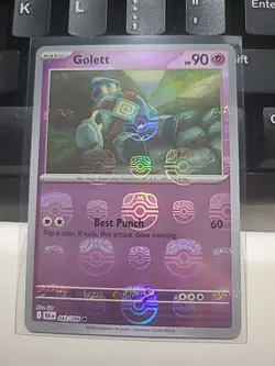 Pokemon TCG Golett 042/086 Master Poke Ball SV: Black Bolt English - Image 1