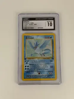 1999 Pokemon Fossil 1st Edition 2/62 Articuno Holo CGC 10 GEM MINT - Image 1