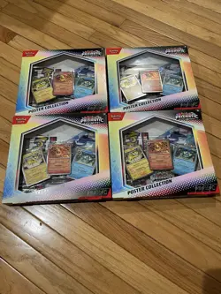 Pokemon TCG Prismatic Evolutions Poster Collection Box Lot of 4 New/Sealed - Image 1
